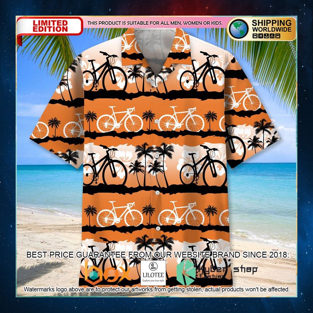 cycling sunset hawaiian shirt 2 590