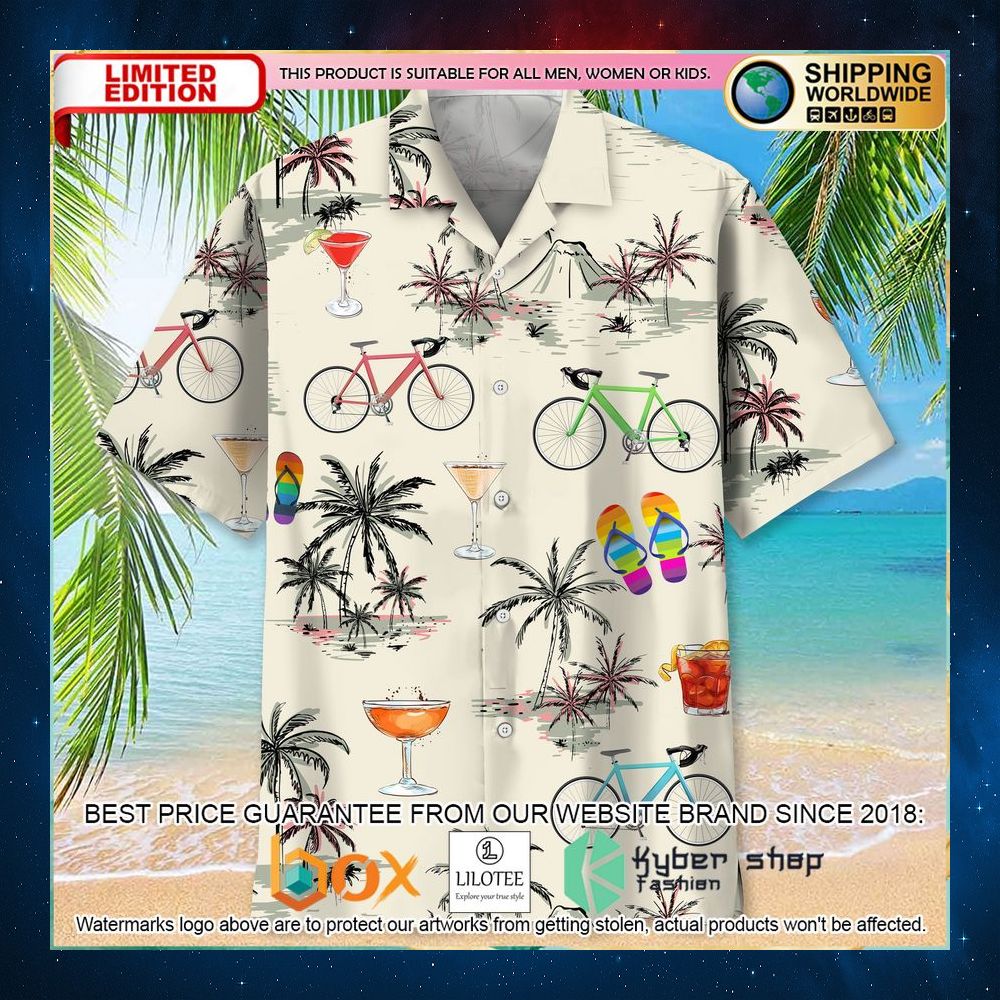 cycling the beach hawaiian shirt 2 301