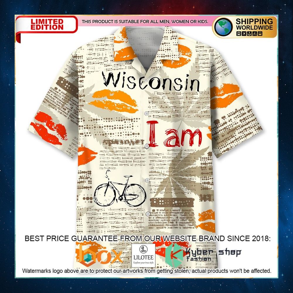 cycling wisconsin i am hawaiian shirt 1 624