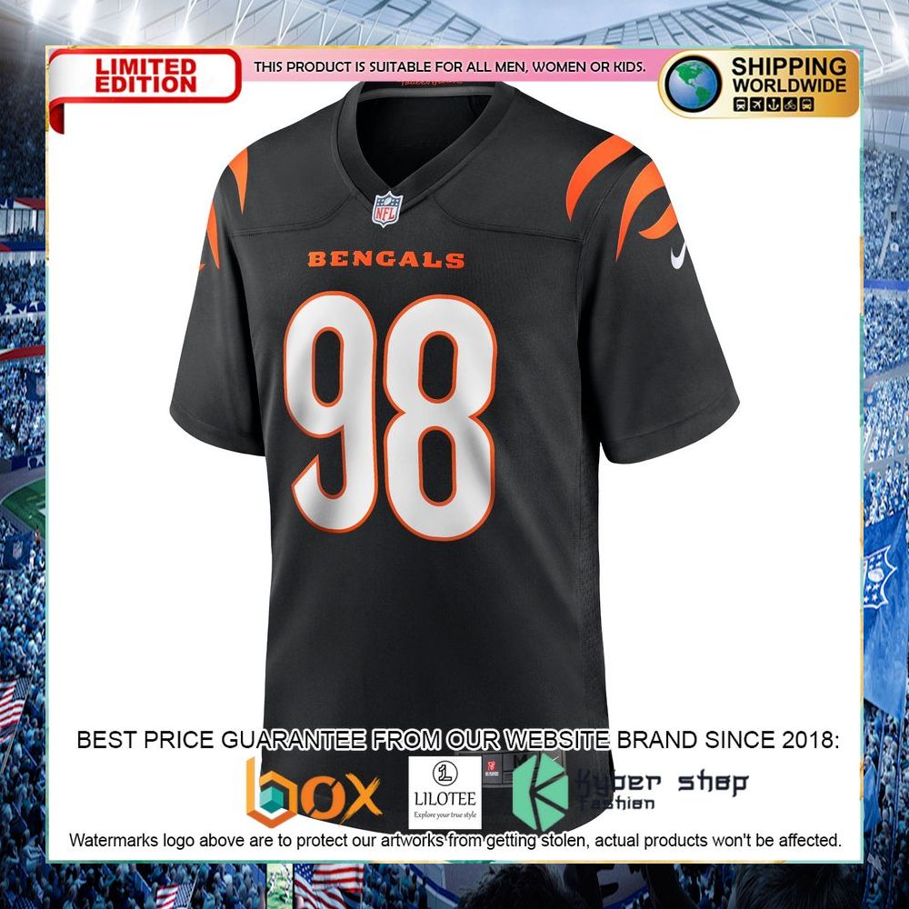D.J. Reader Cincinnati Bengals Nike Black Football Jersey - LIMITED EDITION 6 d j reader cincinnati bengals nike black football jersey 2 208