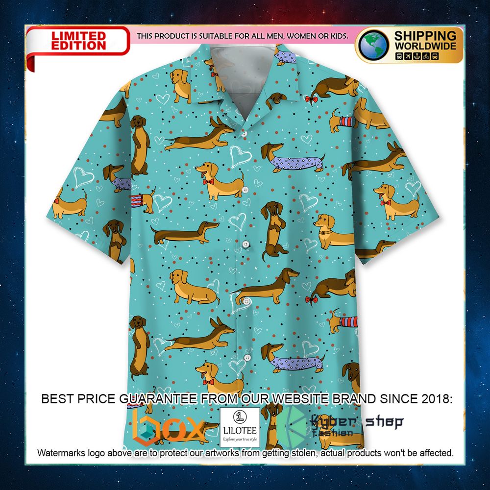 dachshund love hawaiian shirt 1 282
