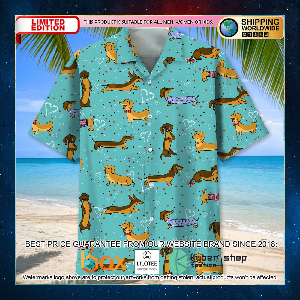 dachshund love hawaiian shirt 2 908