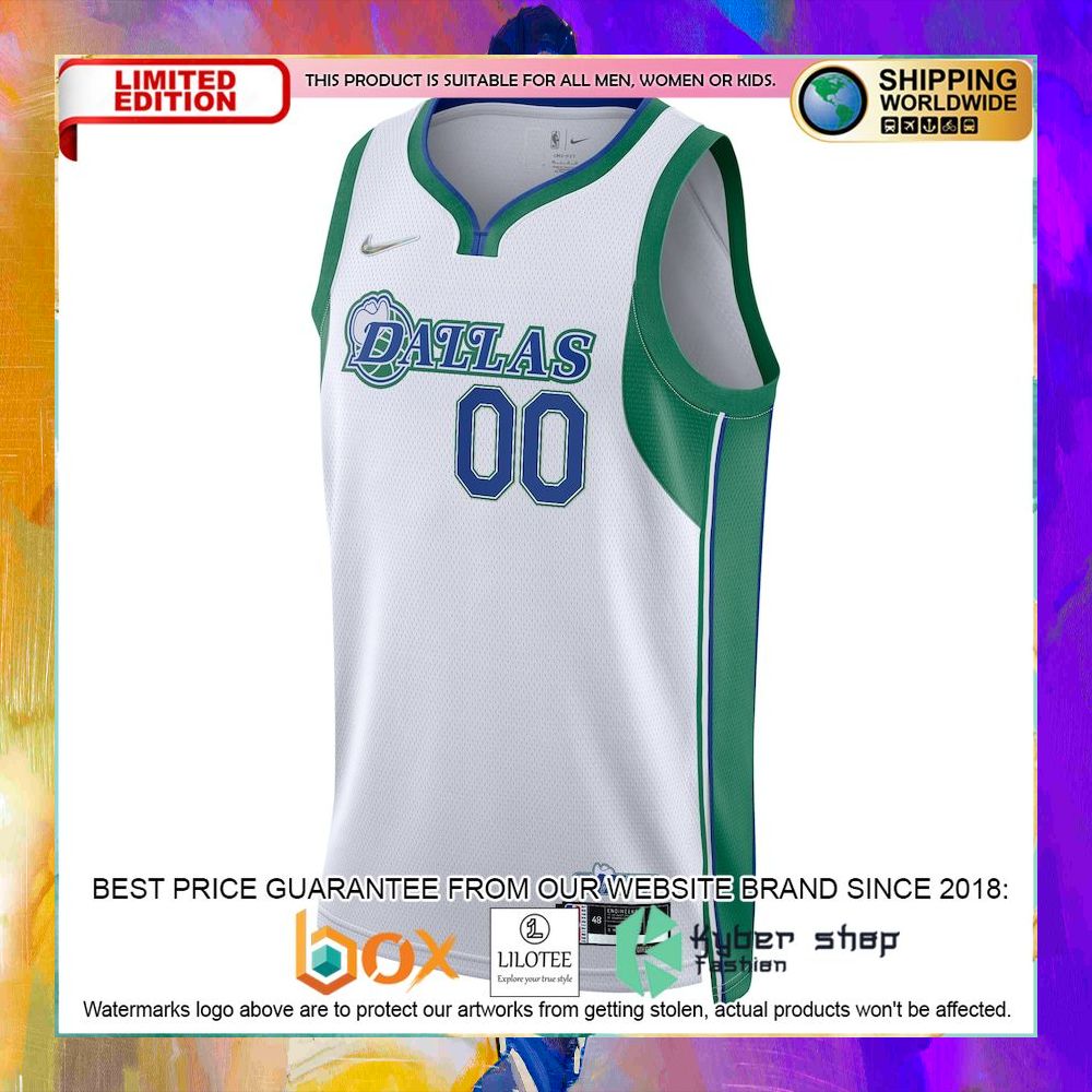 dallas mavericks 2021 22 custom white basketball jersey 2 838