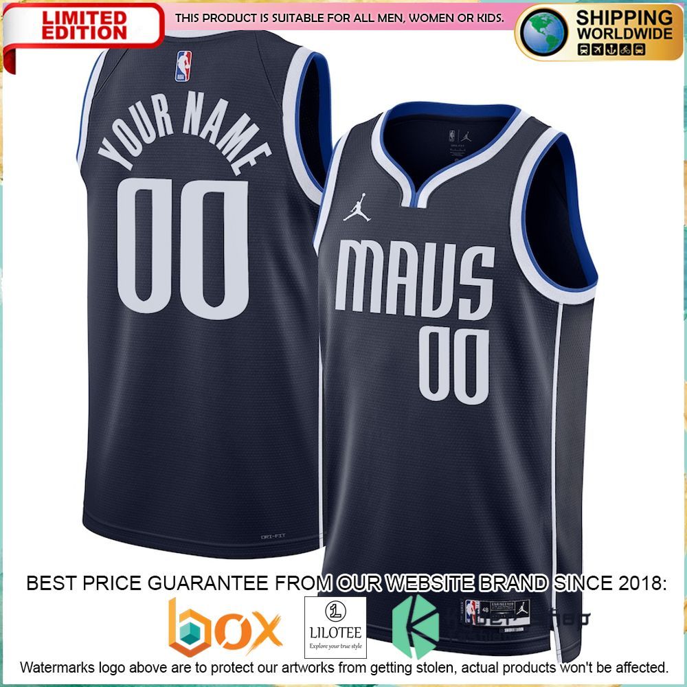Dallas Mavericks 2022 23 Custom Navy Basketball Jersey - LIMITED EDITION 4 dallas mavericks 2022 23 custom navy basketball jersey 1 842