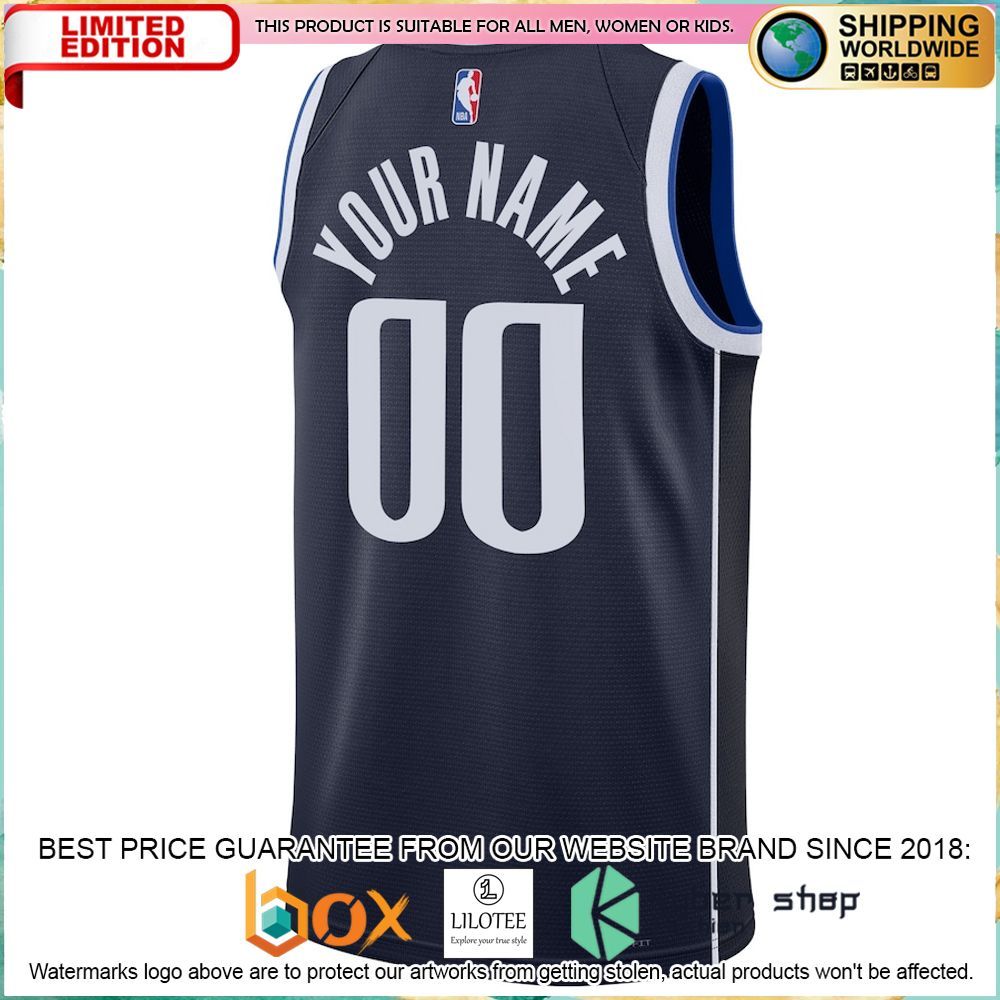 Dallas Mavericks 2022 23 Custom Navy Basketball Jersey - LIMITED EDITION 6 dallas mavericks 2022 23 custom navy basketball jersey 3 273