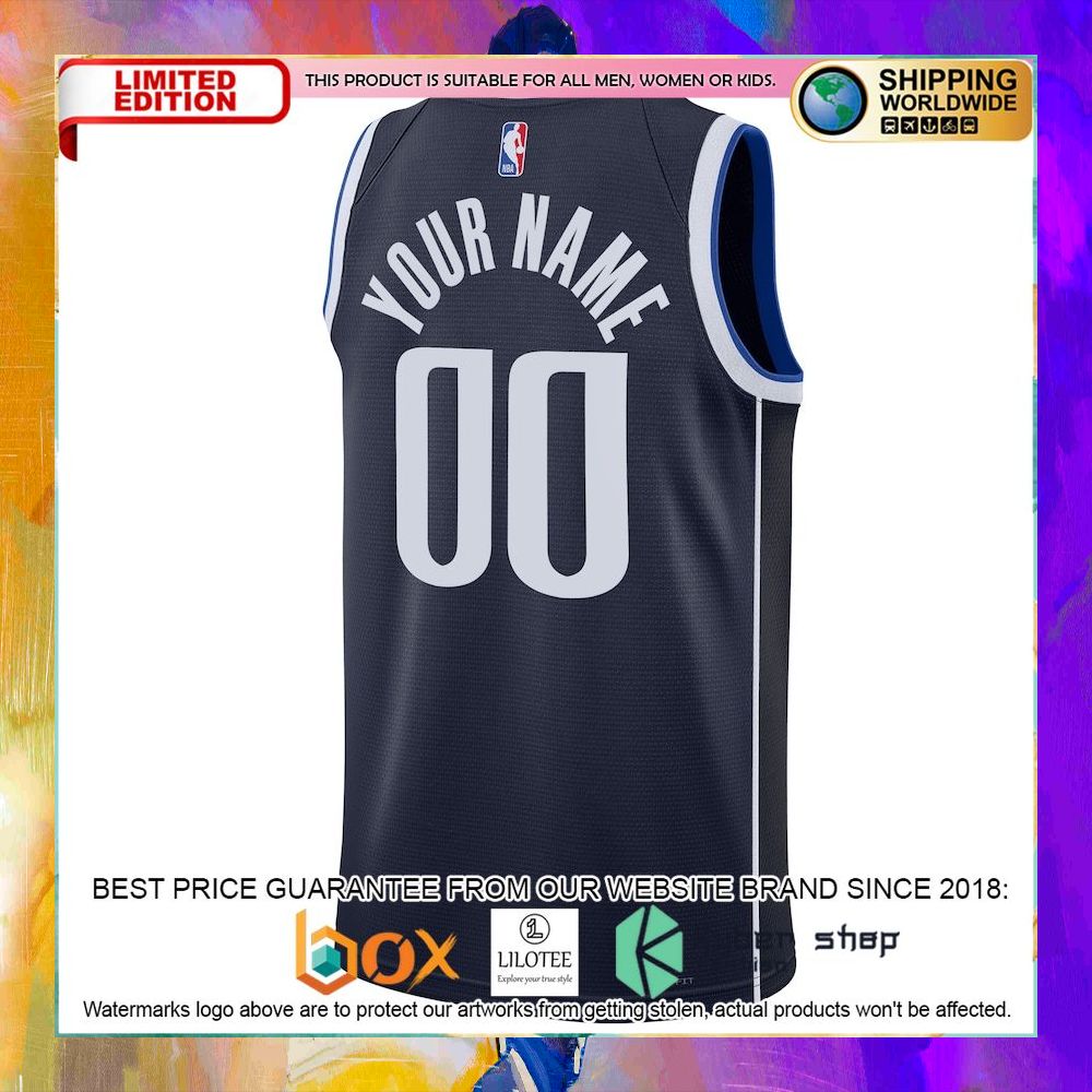 Dallas Mavericks 2022 23 Custom Navy Basketball Jersey - LIMITED EDITION 3 dallas mavericks 2022 23 custom navy basketball jersey 3 922