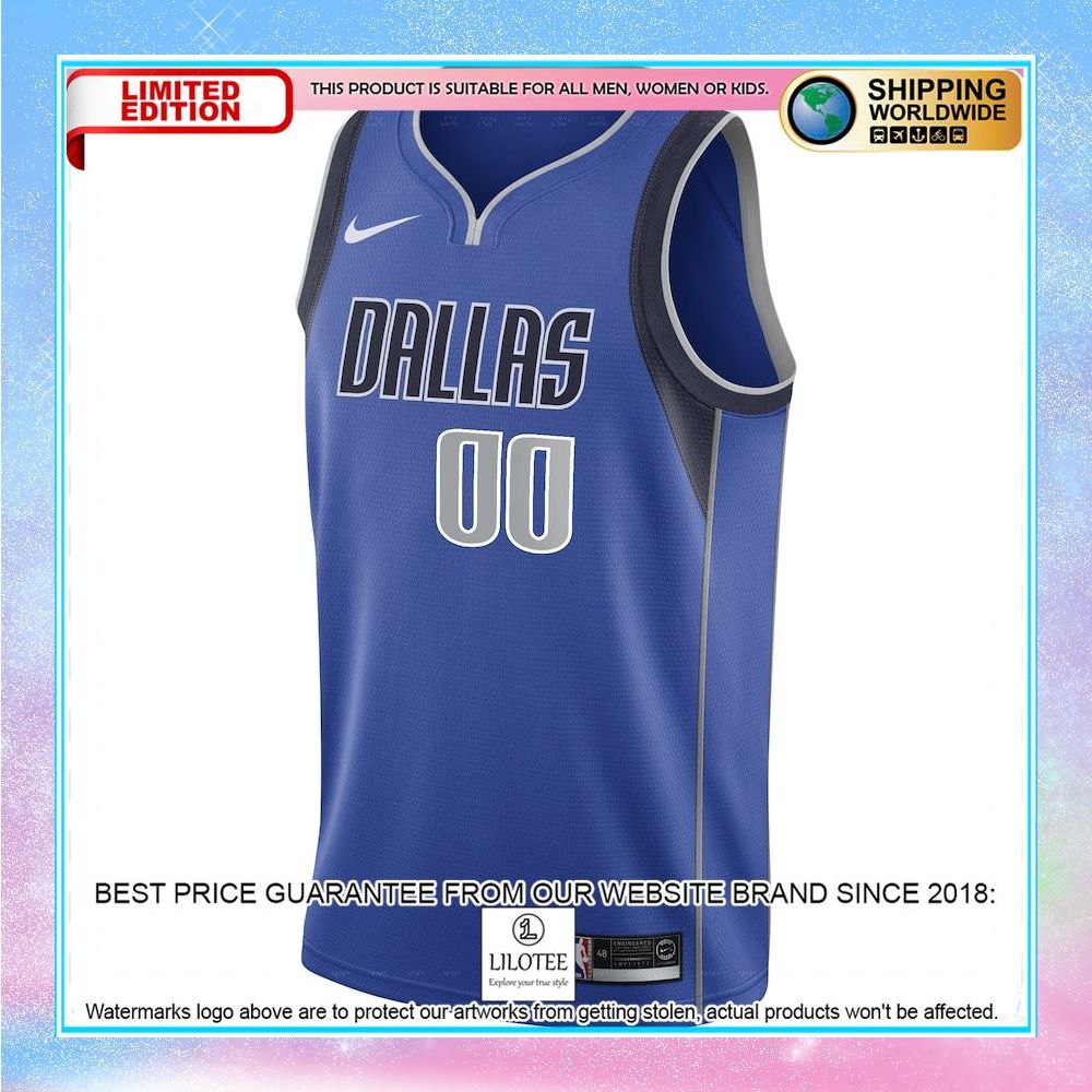 dallas mavericks nike 2020 21 custom blue basketball jersey 2 564