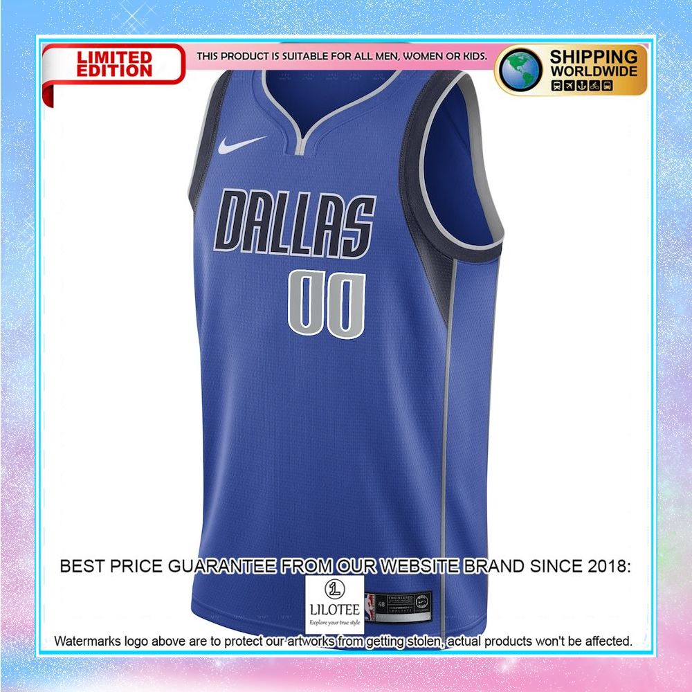 dallas mavericks nike custom royal basketball jersey 2 610