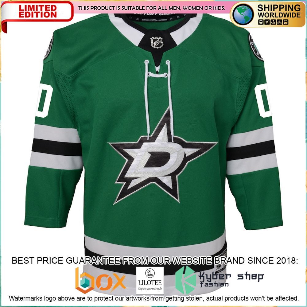 dallas stars youth home custom premier green hockey jersey 2 487