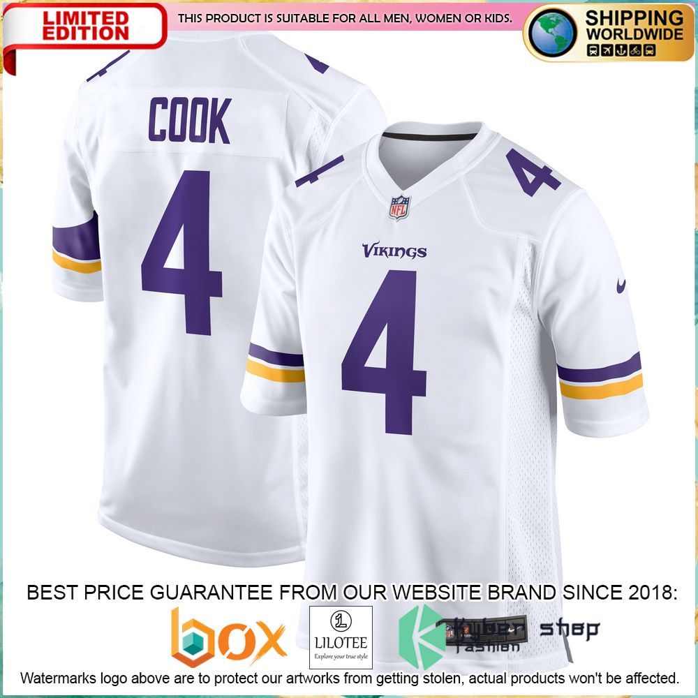 Dalvin Cook Minnesota Vikings Nike White Football Jersey - LIMITED EDITION 4 dalvin cook minnesota vikings nike white football jersey 4 464