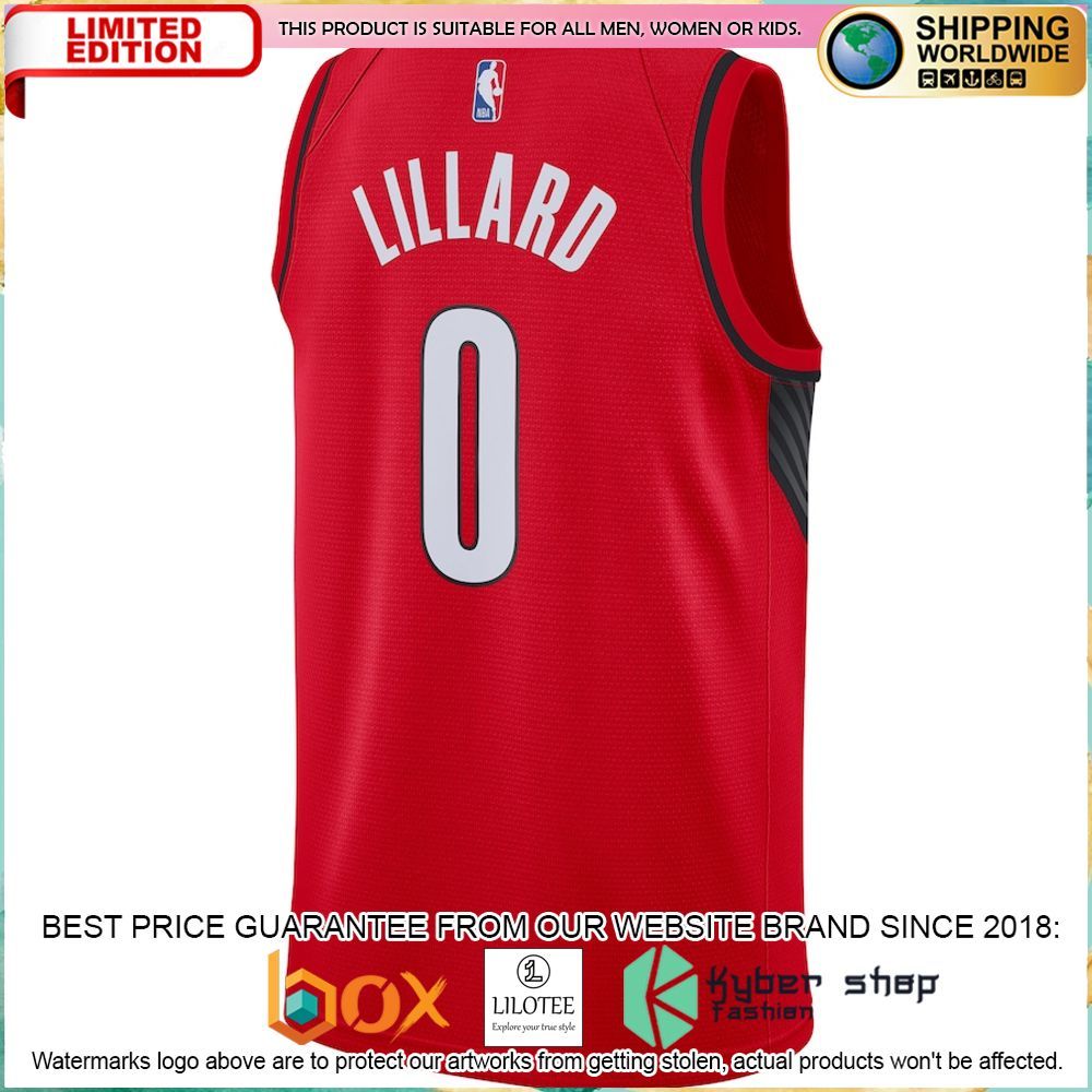 Damian Lillard Portland Trail Blazers Jordan Brand 2020 21 Red Basketball Jersey - LIMITED EDITION 3 damian lillard portland trail blazers jordan brand 2020 21 red basketball jersey 3 931