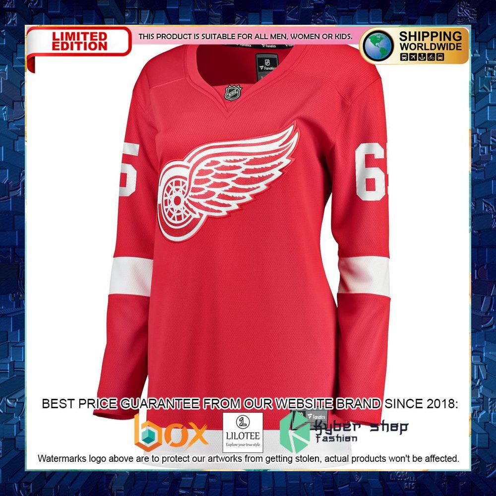 danny dekeyser detroit red wings womens red hockey jersey 2 534