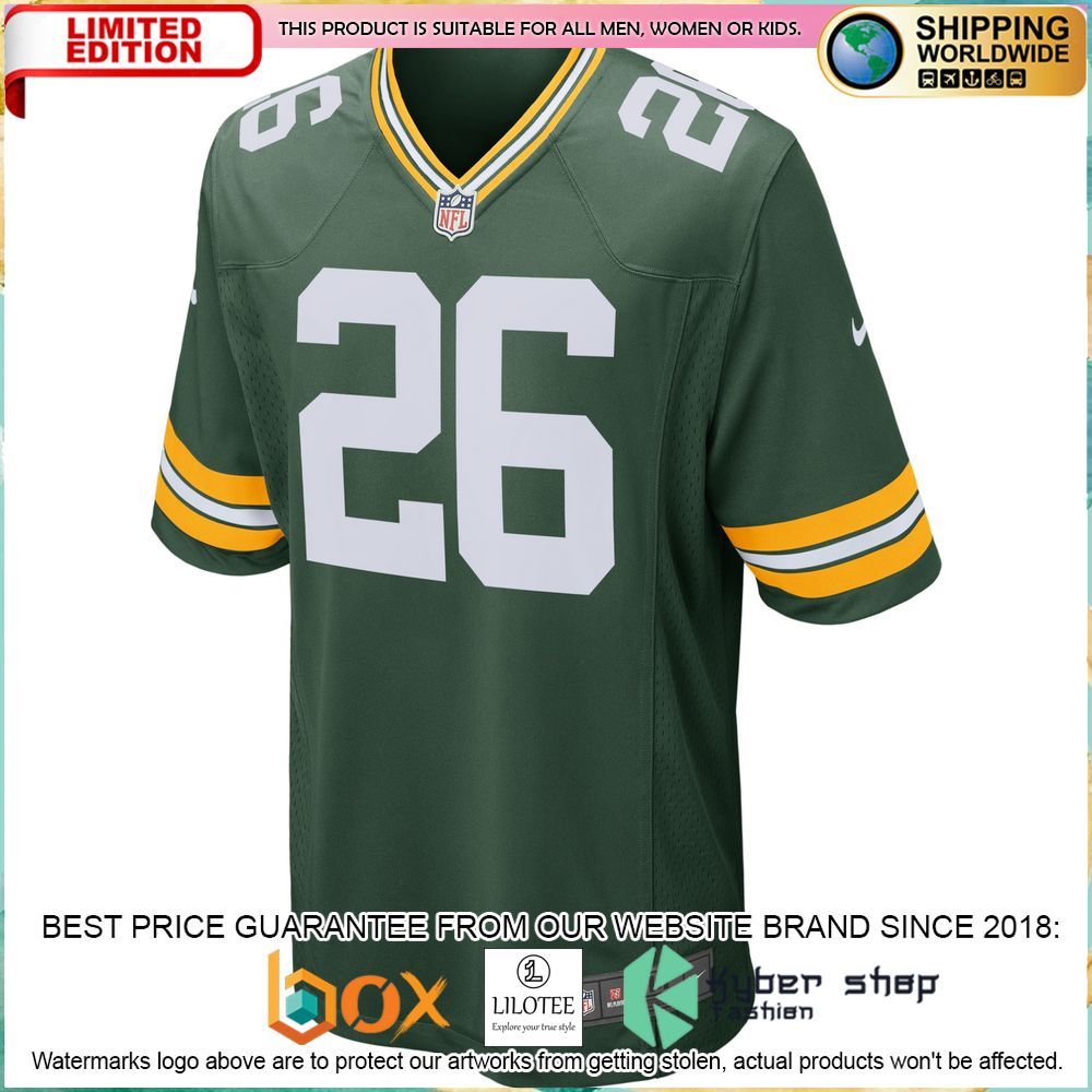 darnell savage green bay packers nike green football jersey 2 61