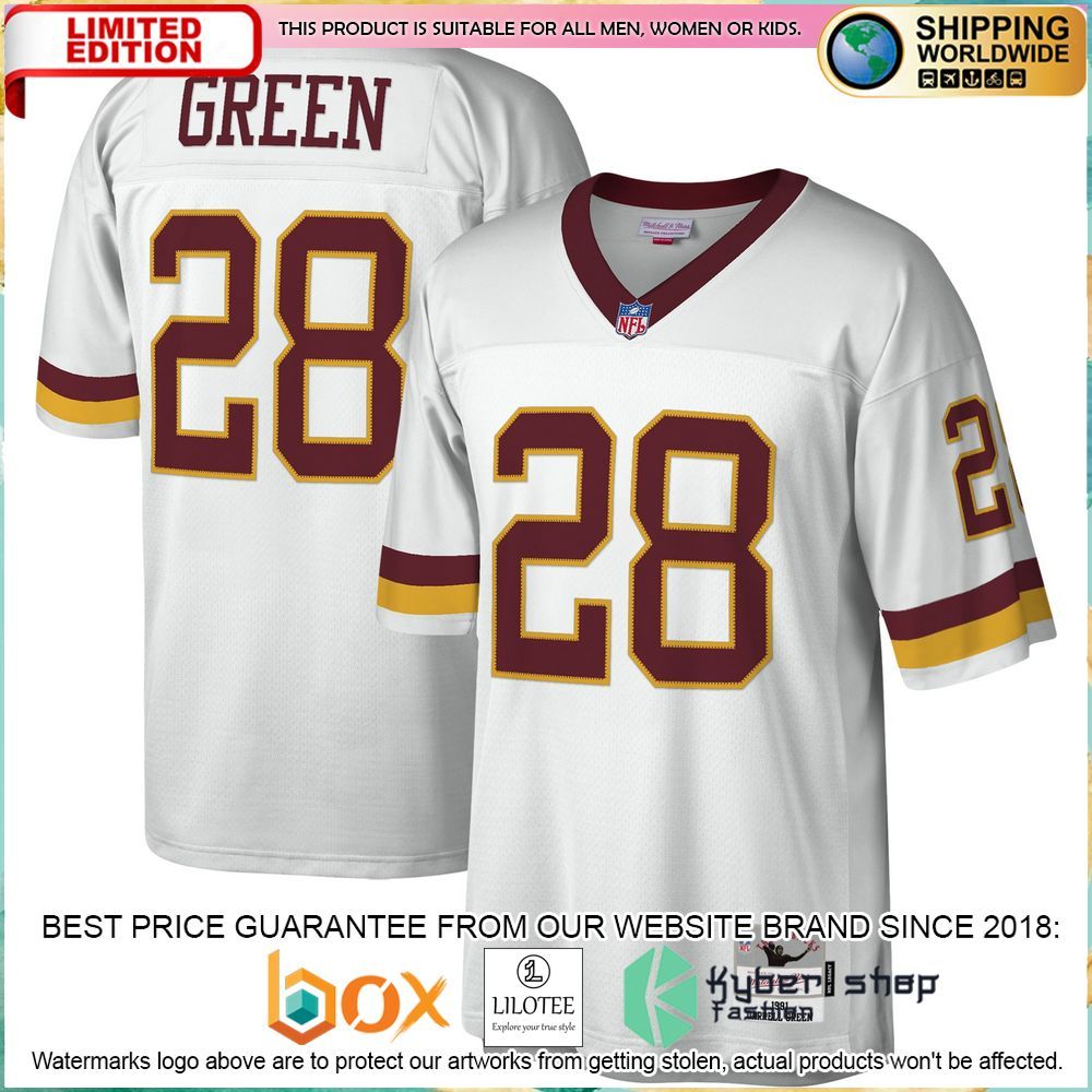Darrell Green Washington Football Team Mitchell & Ness Legacy Replica Burgundy Football Jersey - LIMITED EDITION 5 darrell green washington football team mitchell ness legacy replica burgundy football jersey 5 30