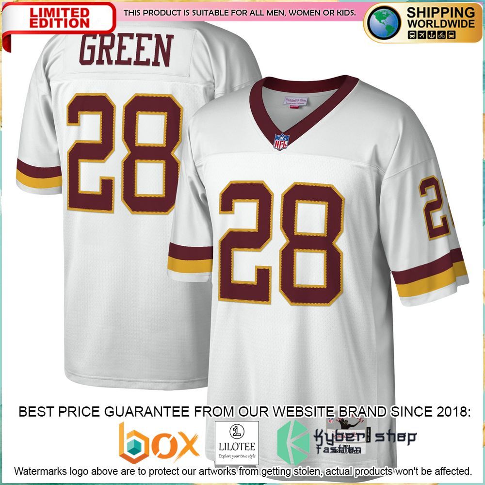 darrell green washington football team mitchell ness legacy replica white football jersey 1 43