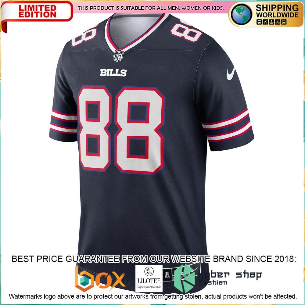 dawson knox buffalo bills nike inverted legend navy football jersey 2 953