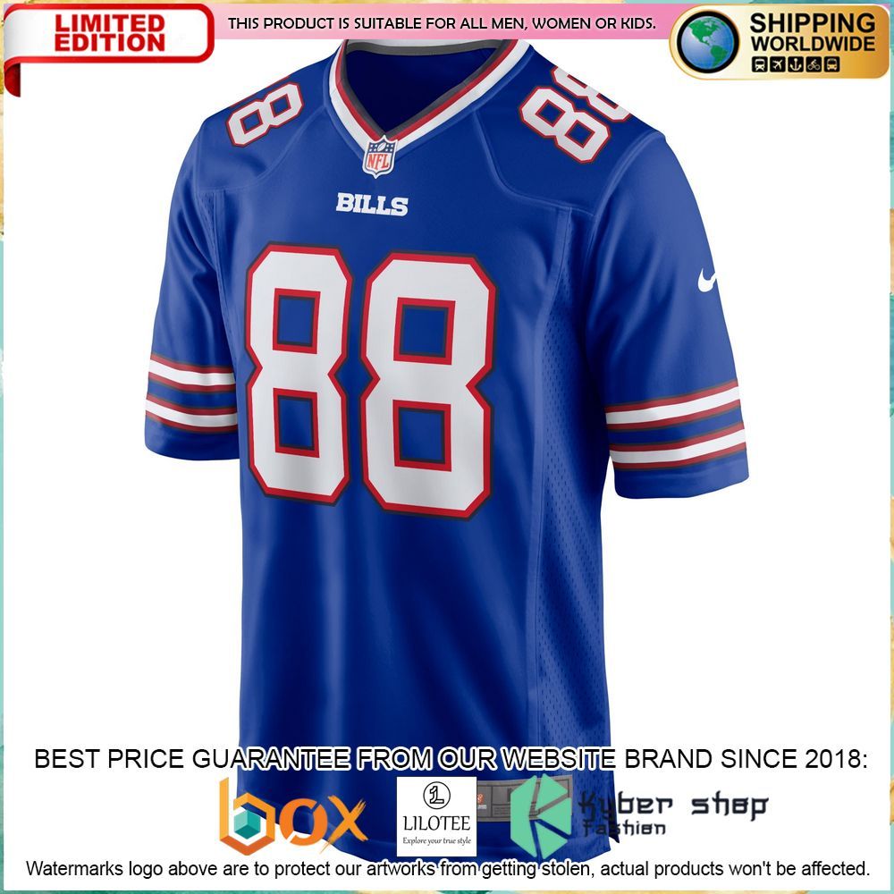 dawson knox buffalo bills nike royal football jersey 2 408