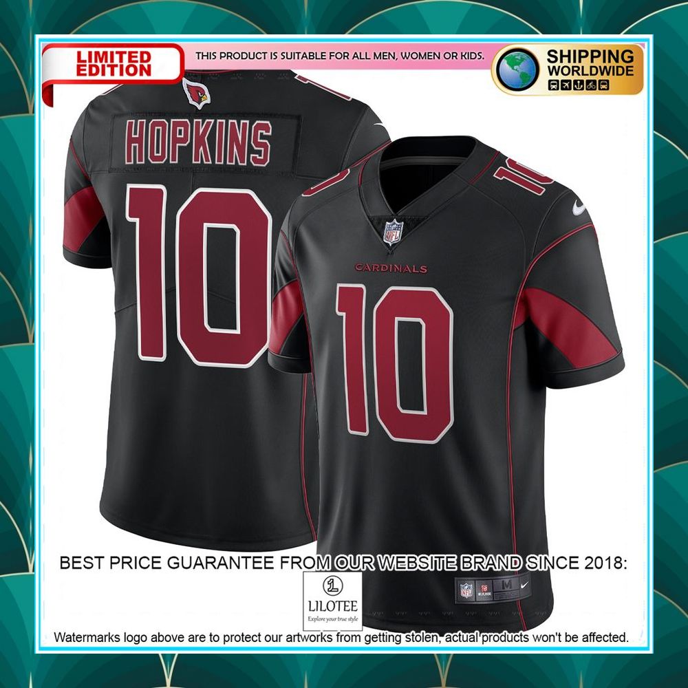 deandre hopkins arizona cardinals alternate vapor black football jersey 1 737