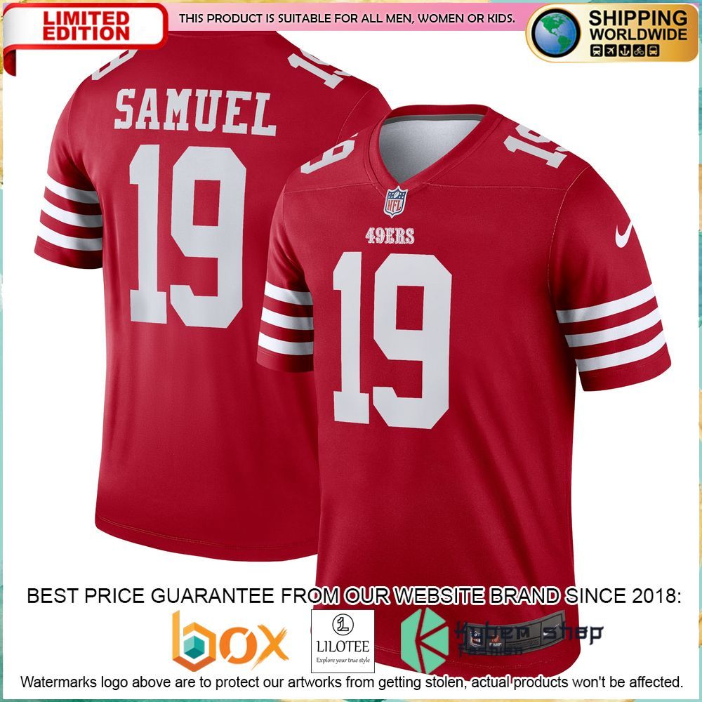 deebo samuel san francisco 49ers nike legend scarlet football jersey 1 423