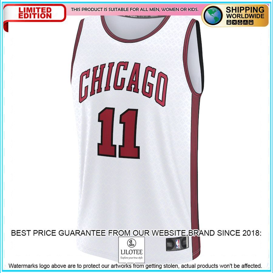 demar derozan chicago bulls 2022 23 white basketball jersey 2 517