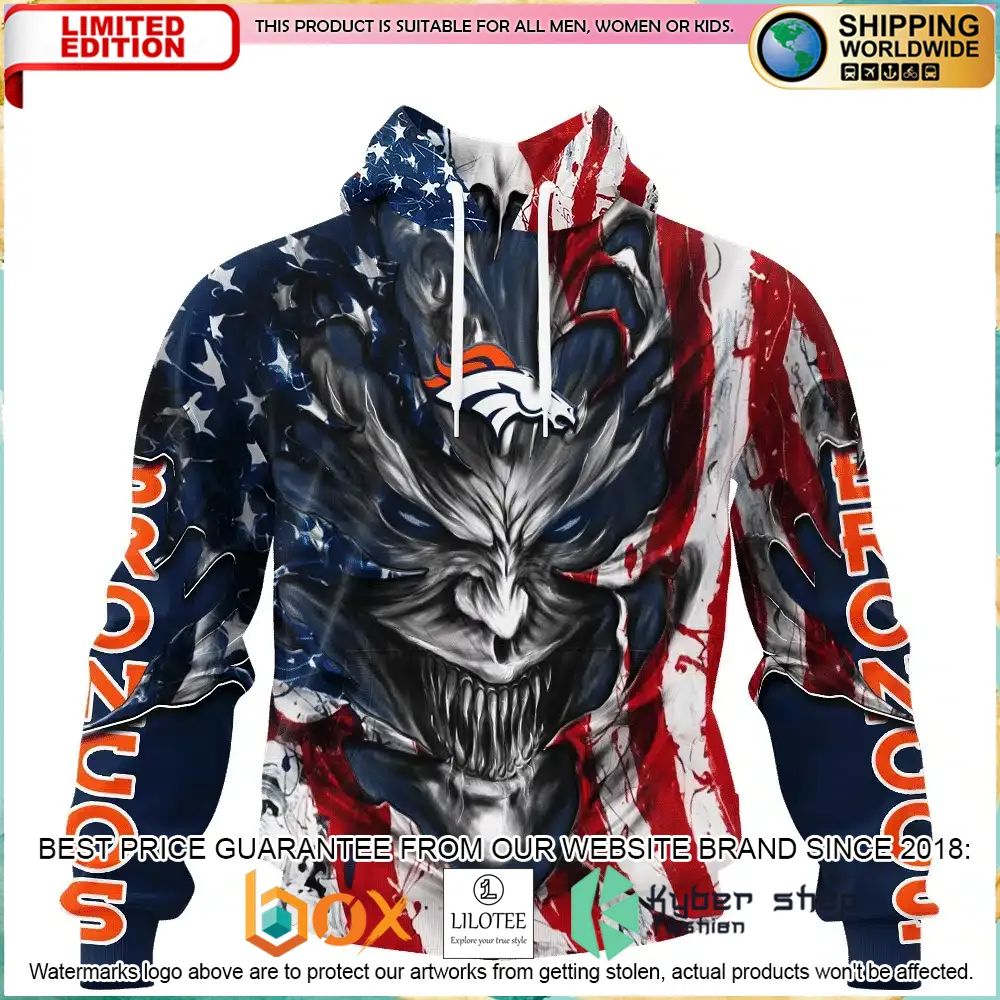 denver broncos demon face us flag personalized hoodie shirt 1 141