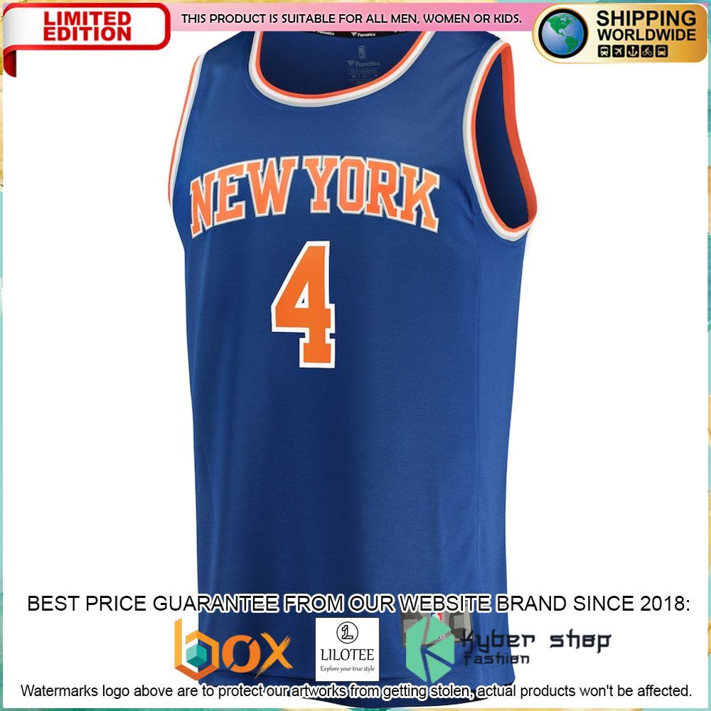 derrick rose new york knicks 2022 23 blue basketball jersey 2 261
