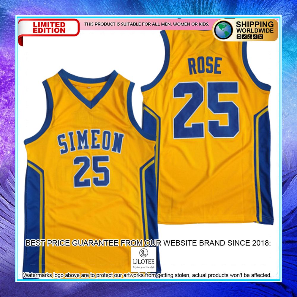derrick rose simeon high school basketball jersey 1 260