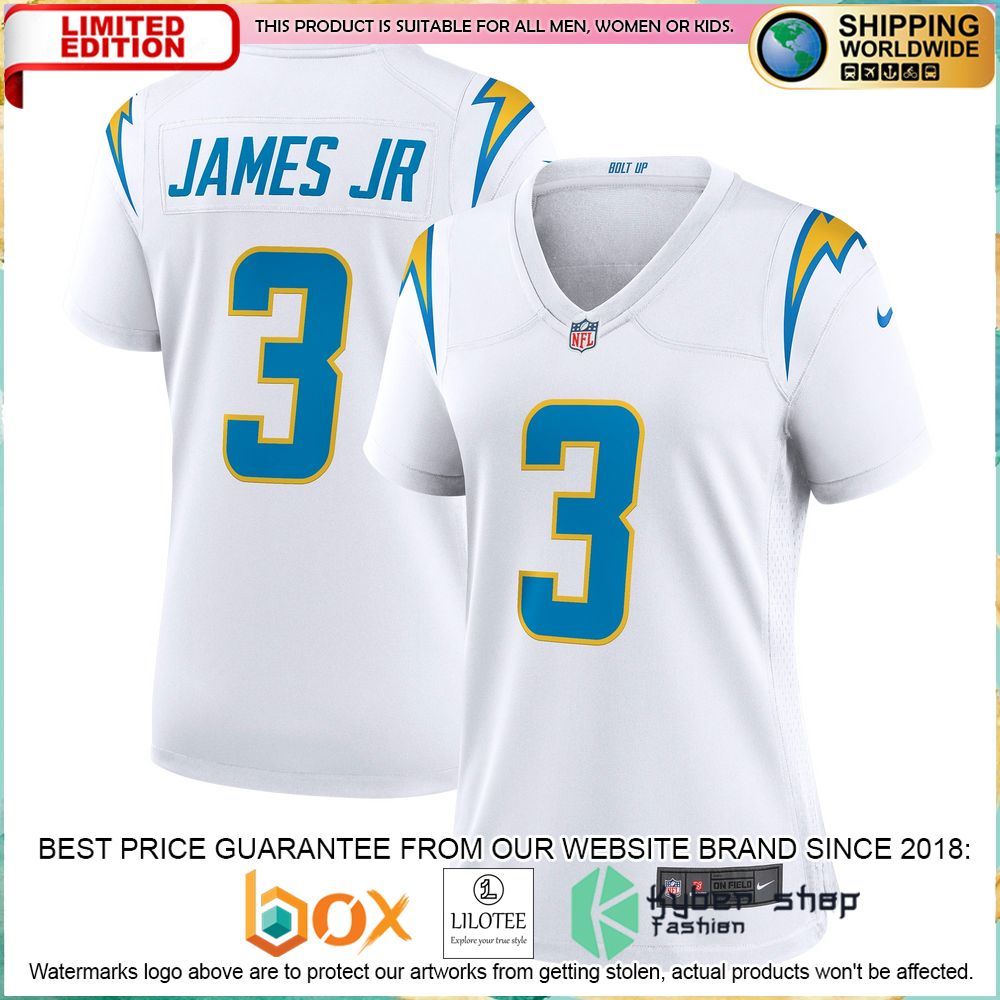 derwin james jr los angeles chargers nike womens white football jersey 1 959