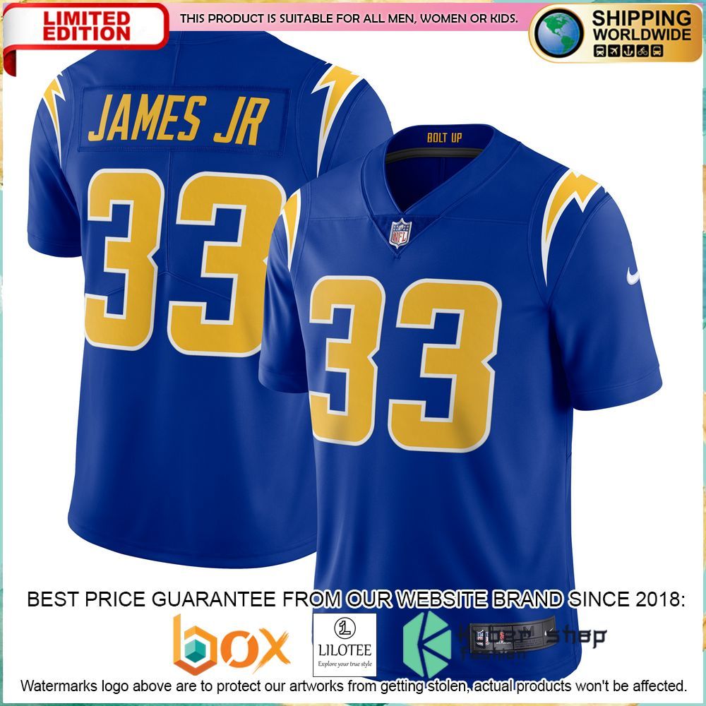 derwin james los angeles chargers nike 2nd alternate vapor royal football jersey 1 645