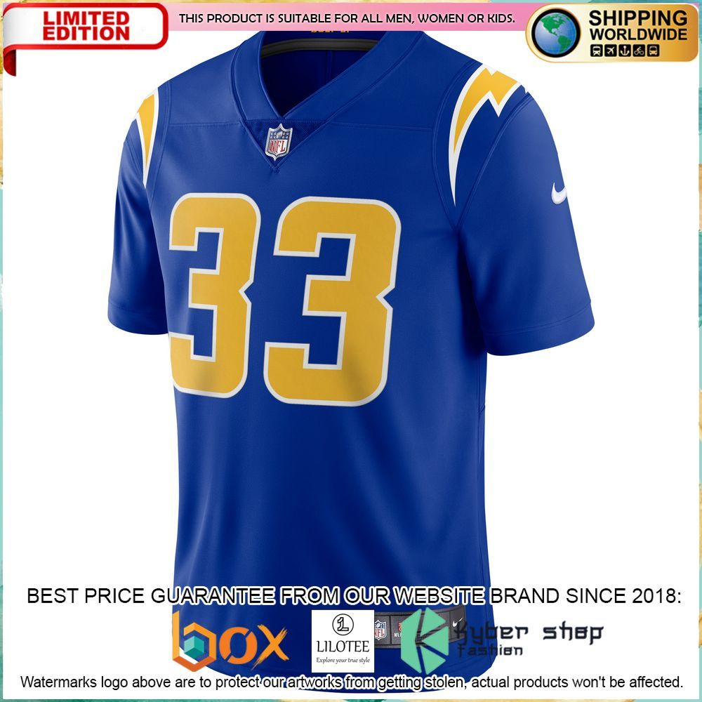 derwin james los angeles chargers nike 2nd alternate vapor royal football jersey 2 165