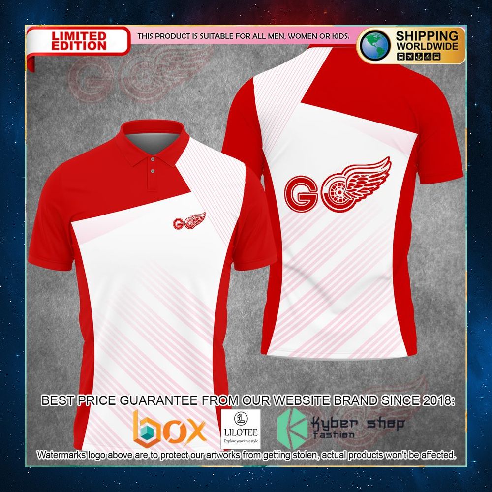 detroit red wings polo shirt 1 85
