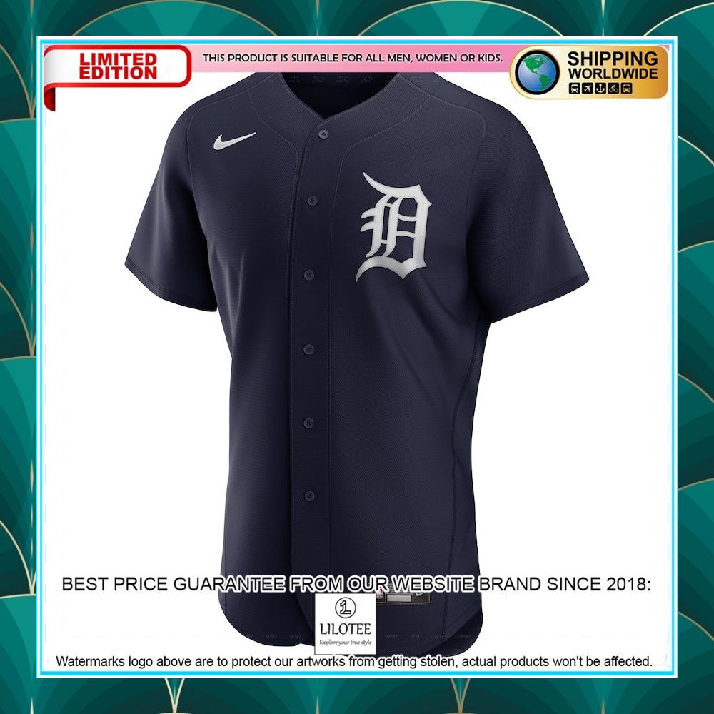 detroit tigers nike alternate logo team navy baseball jersey 2 312