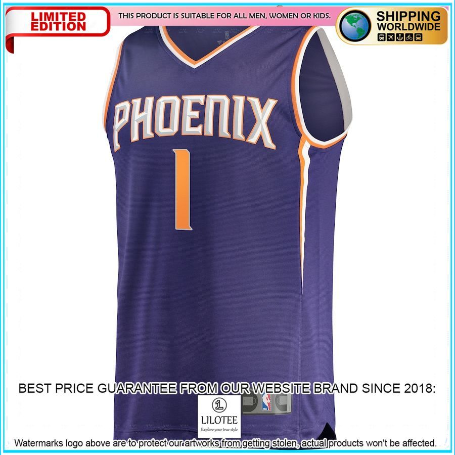 devin booker phoenix suns player purple basketball jersey 2 203