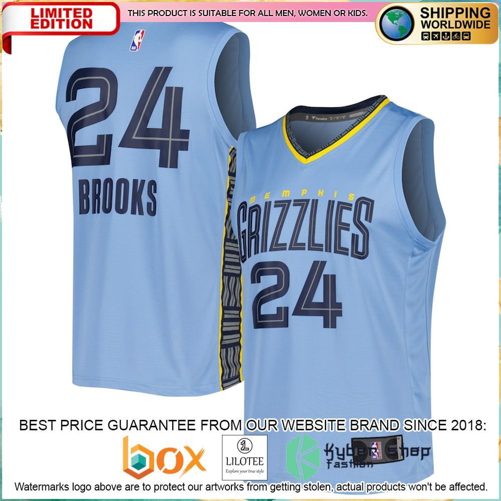 dillon brooks memphis grizzlies 2022 23 light blue basketball jersey 1 660