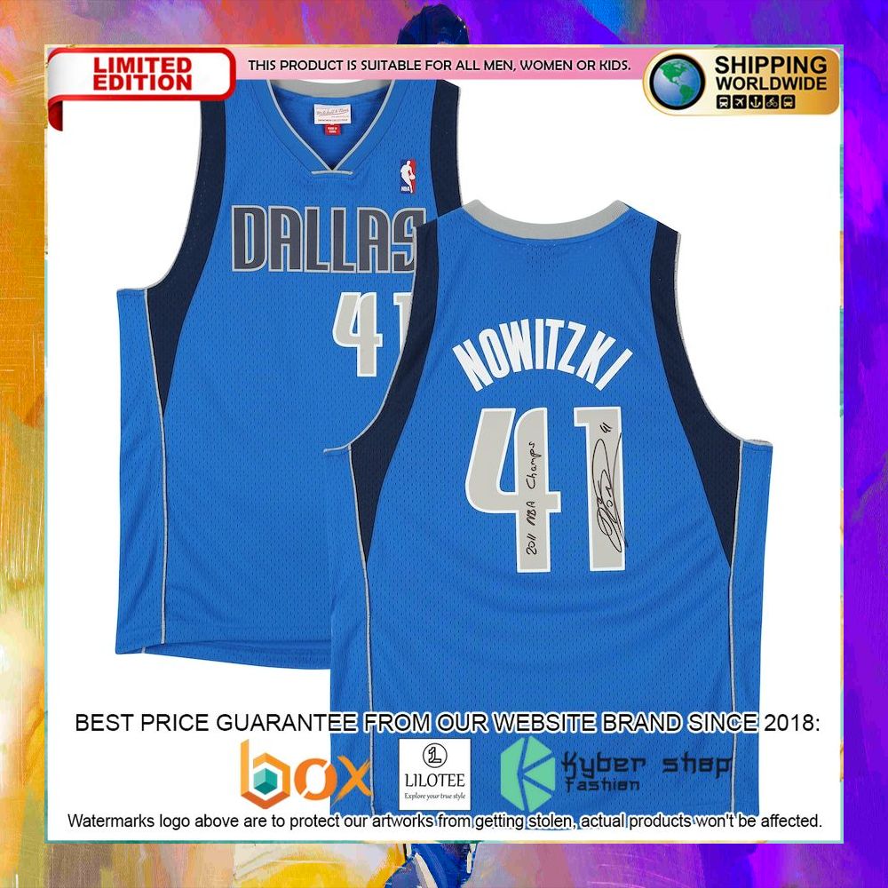 dirk nowitzki dallas mavericks 2010 2011 blue basketball jersey 1 54