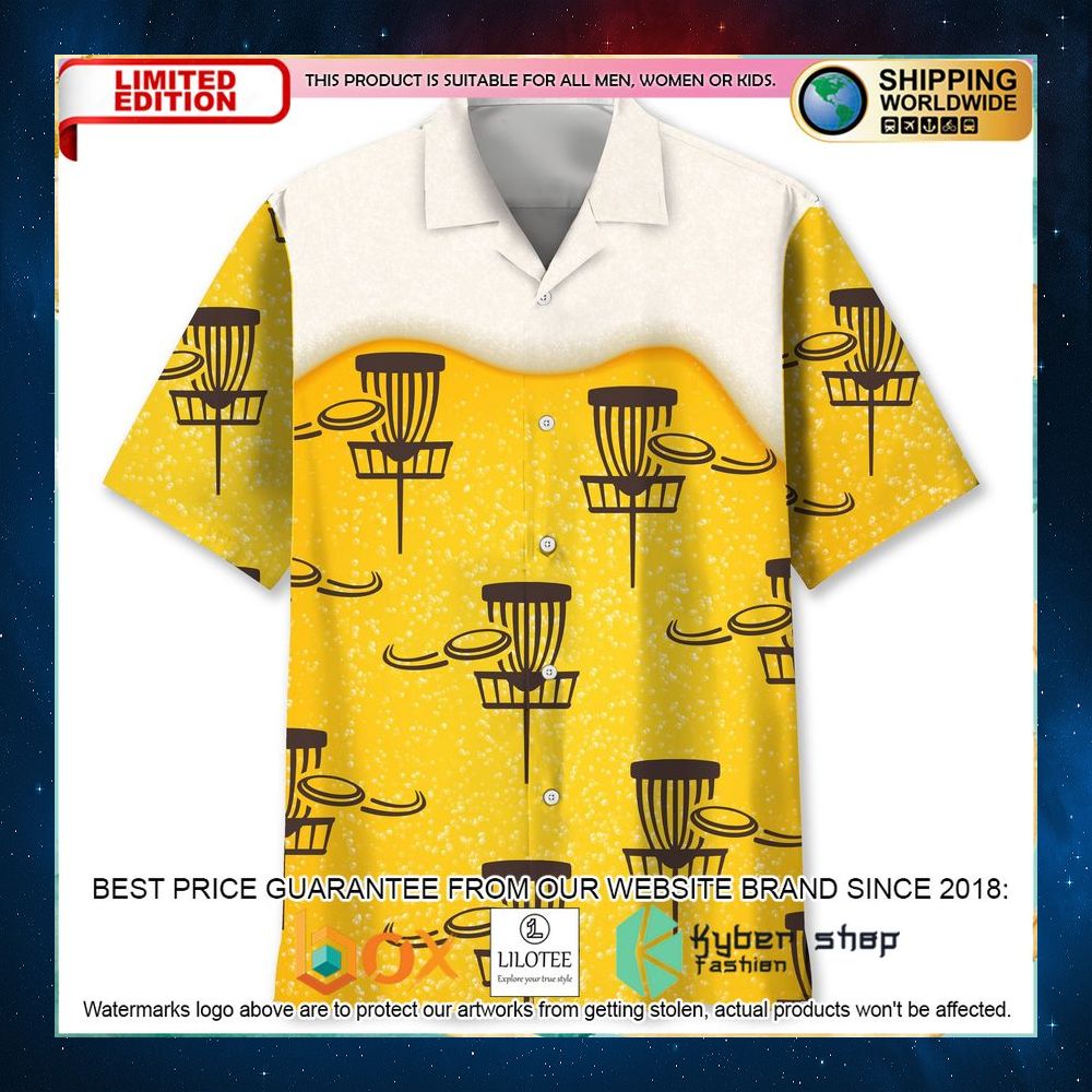 disc golf beer hawaiian shirt 1 286