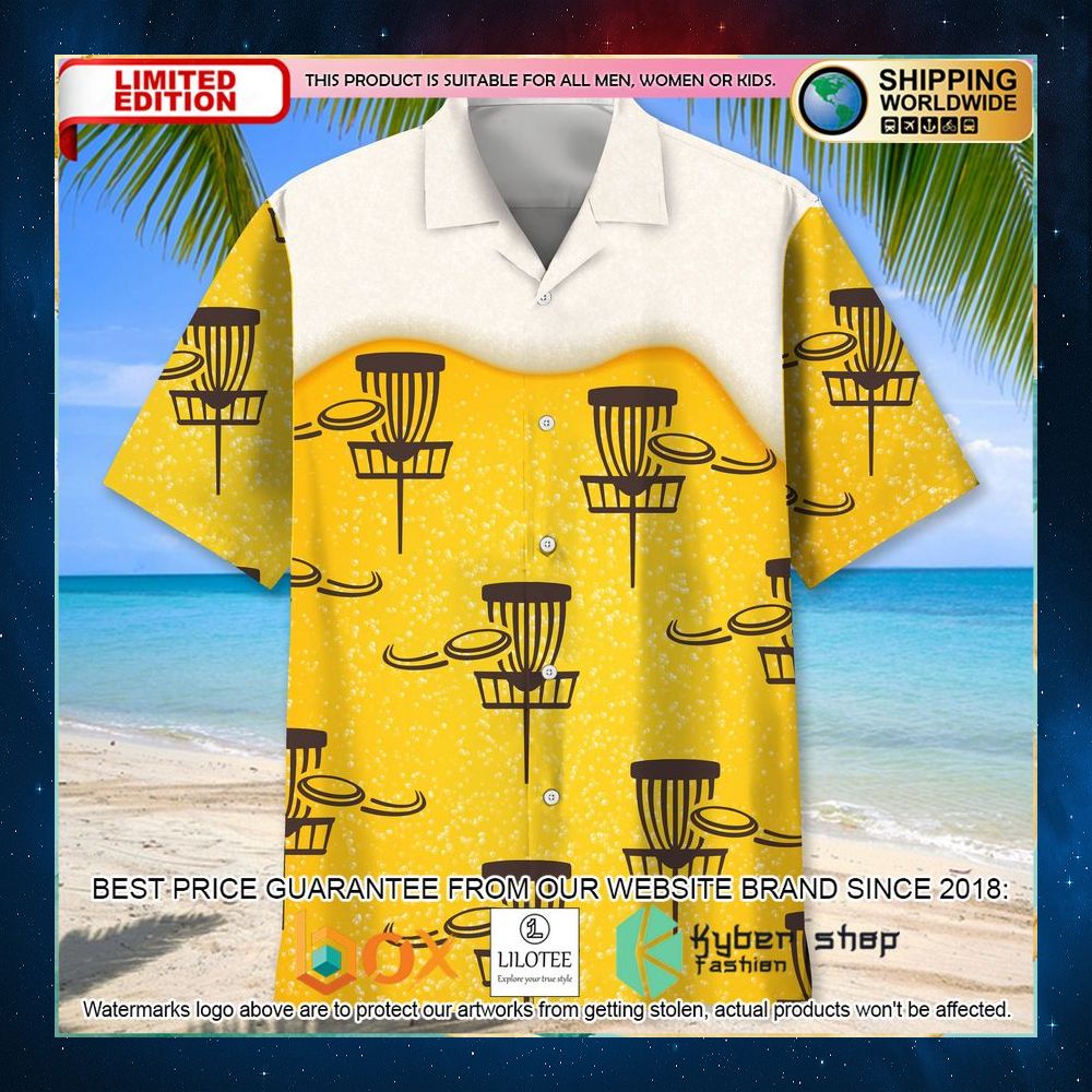 disc golf beer hawaiian shirt 2 756