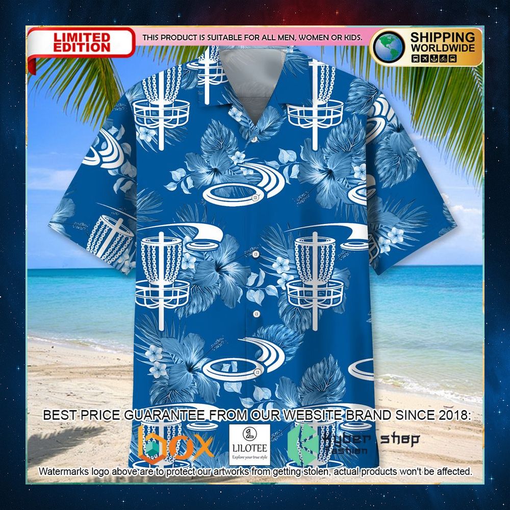 disc golf blue hawaiian shirt 2 226