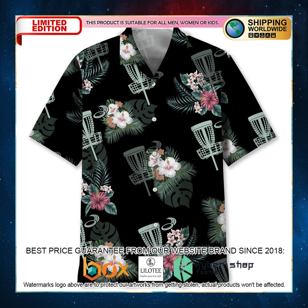 disc golf tropical hawaiian shirt 1 334