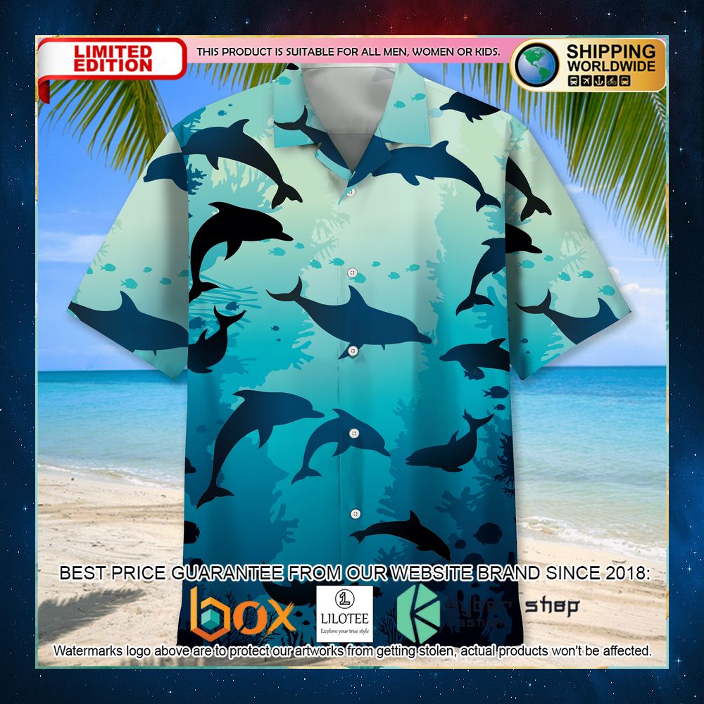 dolphin beach hawaiian shirt 2 608
