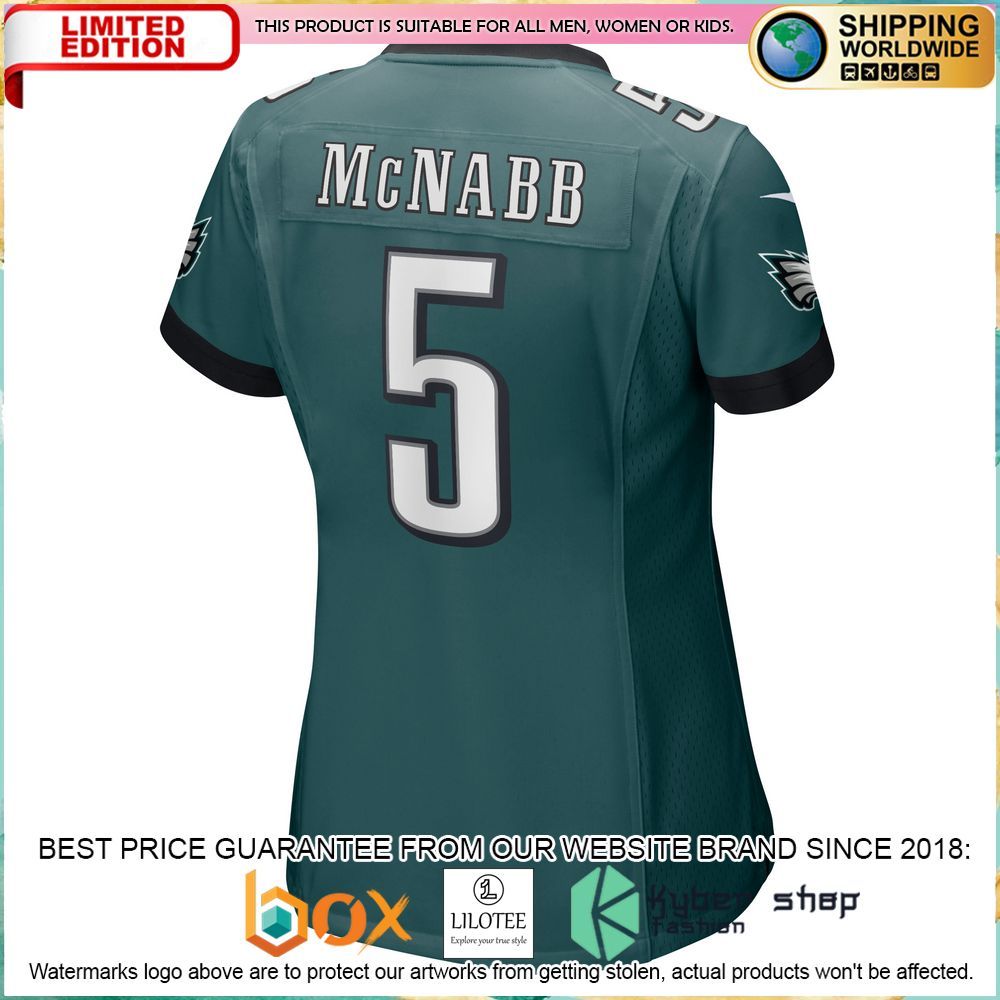 Donovan McNabb Philadelphia Eagles Nike Women's Retired Midnight Green Football Jersey - LIMITED EDITION 3 donovan mcnabb philadelphia eagles nike womens retired midnight green football jersey 3 28
