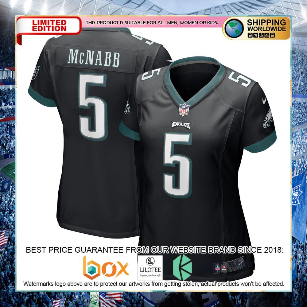 Donovan McNabb Philadelphia Eagles Nike Women's Retired Midnight Green Football Jersey - LIMITED EDITION 10 donovan mcnabb philadelphia eagles nike womens retired midnight green football jersey 5 711