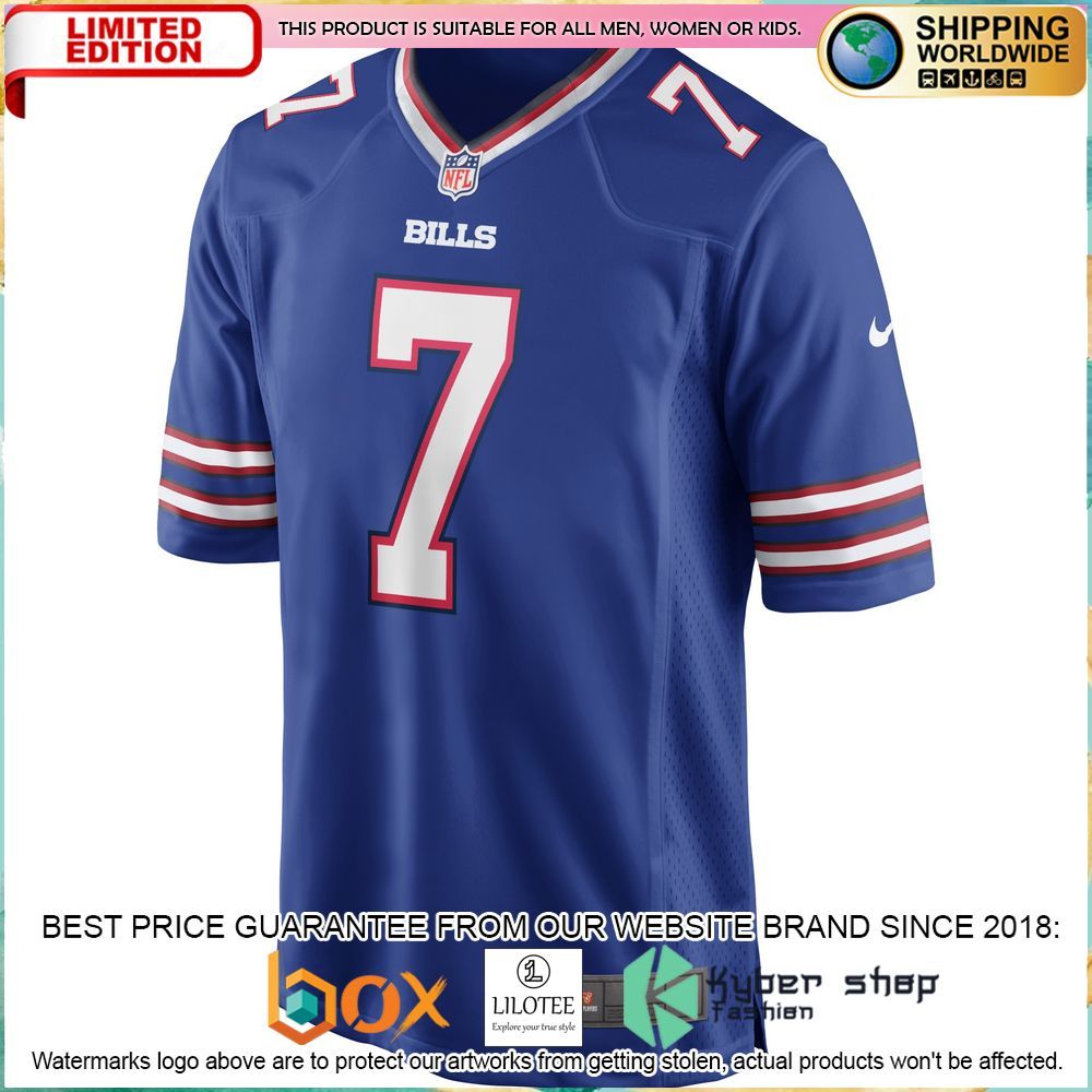 doug flutie buffalo bills nike retired royal football jersey 2 335