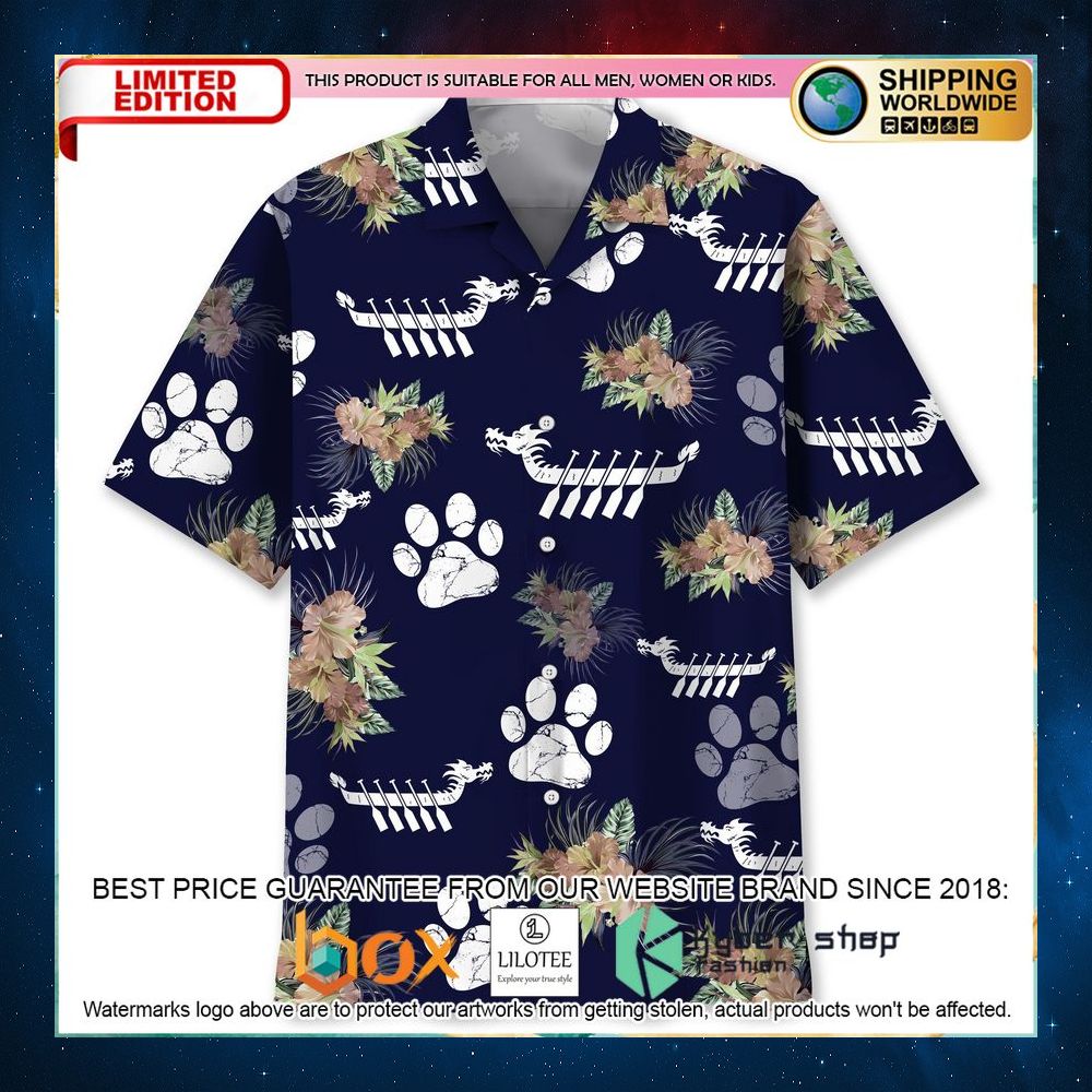 dragon boat dog hawaiian shirt 1 307