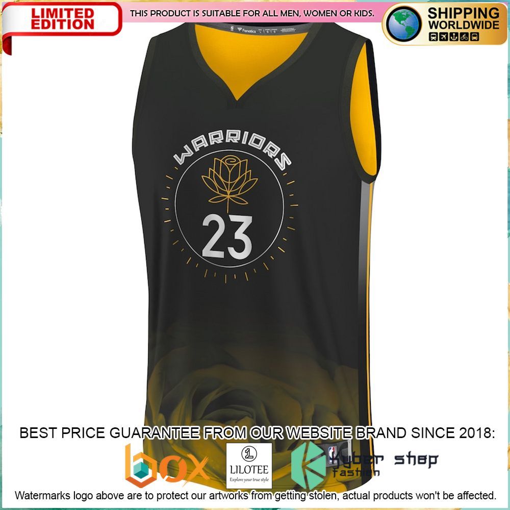 draymond green golden state warriors 2022 23 black basketball jersey 1 386