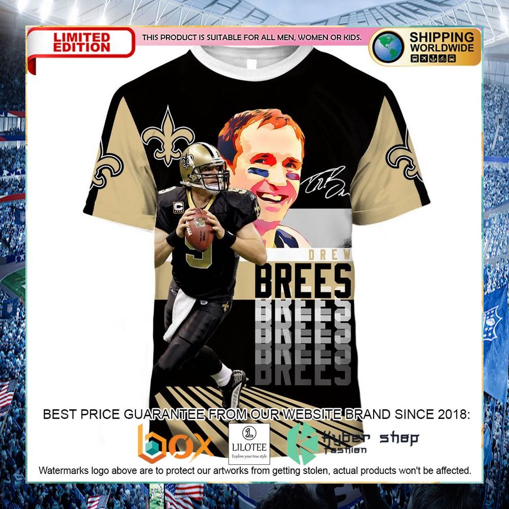 drew brees new orleans saints nfl hoodie shirt 2 884