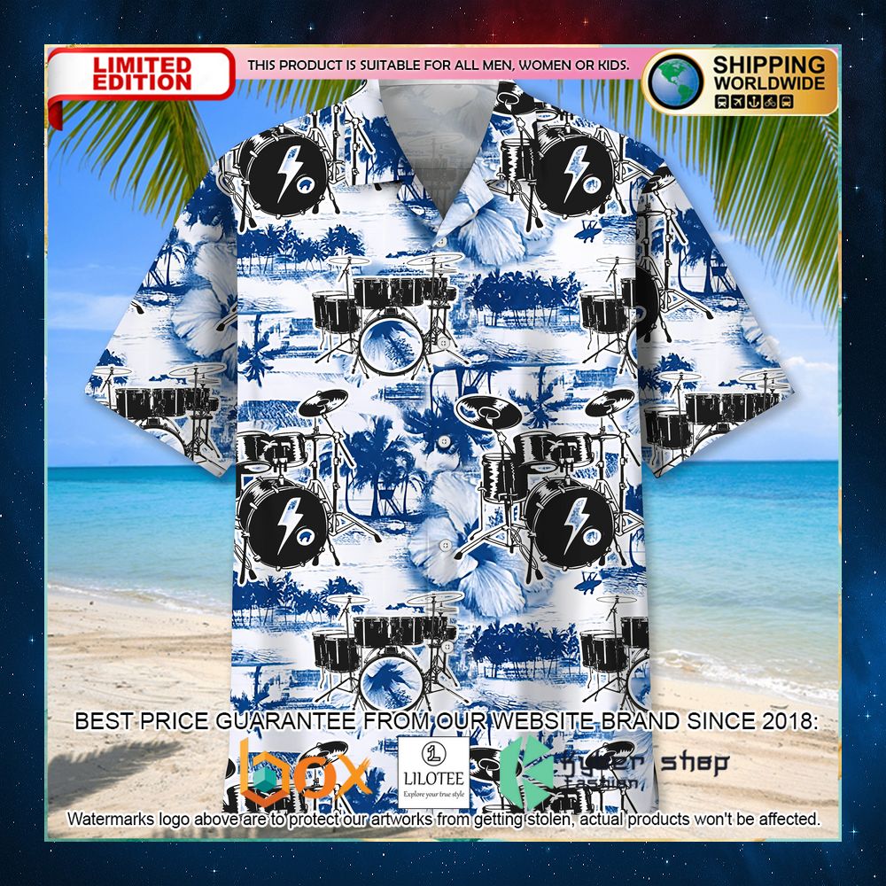 drum blue nature hawaiian shirt 2 17