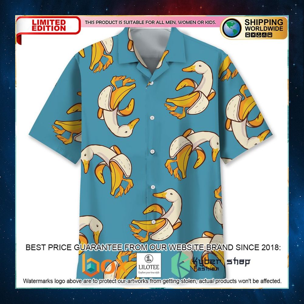duck banana hawaiian shirt 1 925
