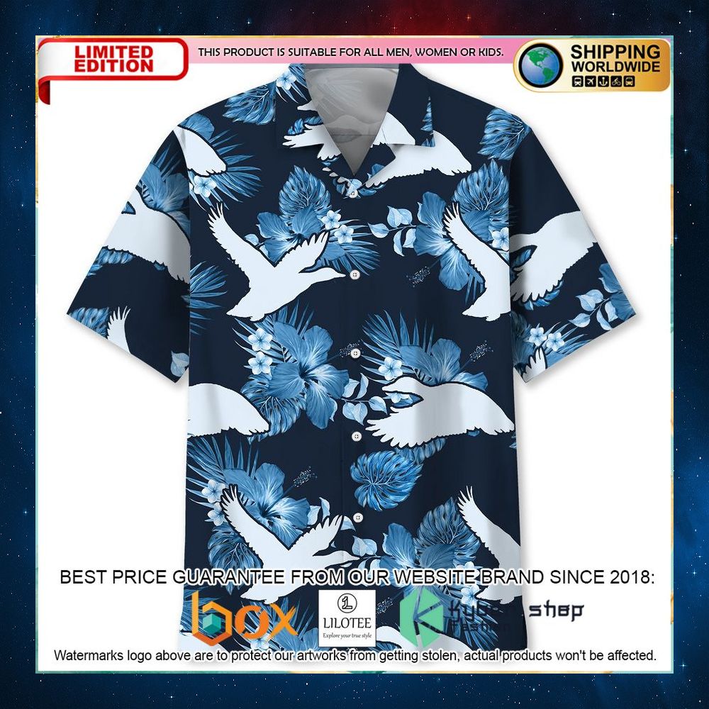 duck blue hawaiian shirt 1 117