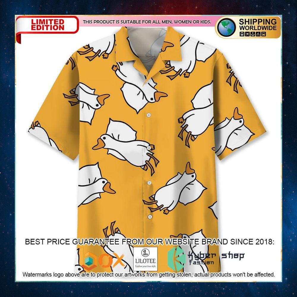 duck sleep cute hawaiian shirt 1 480